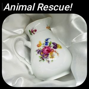 3 for $40 Bundle Sale: Thun Floral Motif Creamer for Animal Rescue